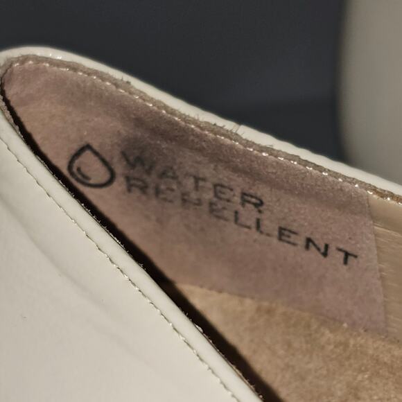 Vionic Willa Loafer Womens 9 Cream Patent Leather Wedge Slip On Arch Support - Picture 11 of 13